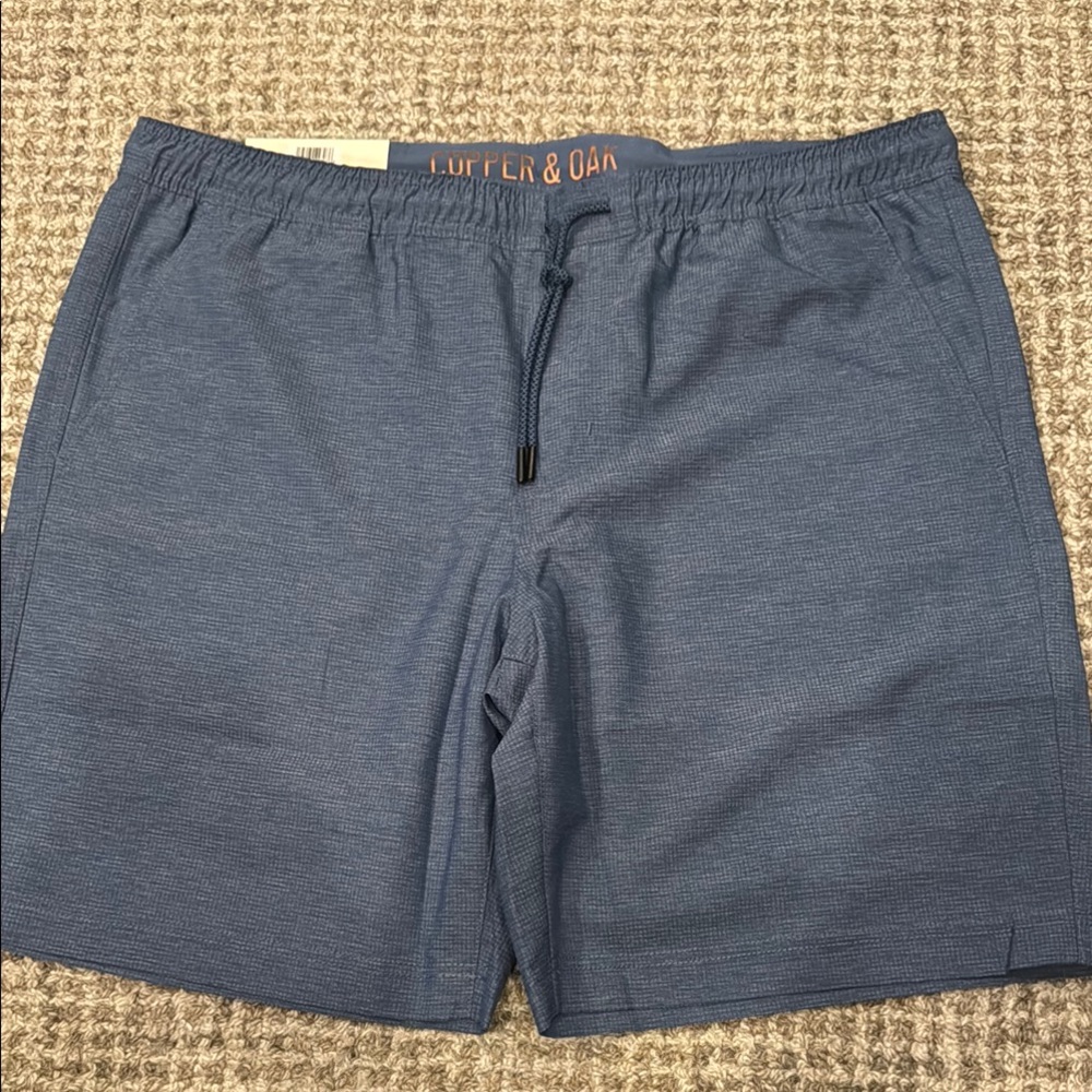 COPPER AND OAK ALL DAY SHORT WITH KNIT LINER.  8.5” inseam, size XL, New
